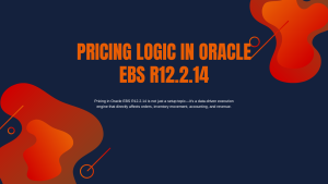 Pricing Logic in Oracle EBS R12.2.14